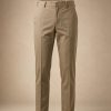 Stone cotton twill tailored chinos